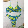 Emmiol Free Shipping Hibiscus Print Underwire Bikini Set Blue M In Bikini Sets Online Store