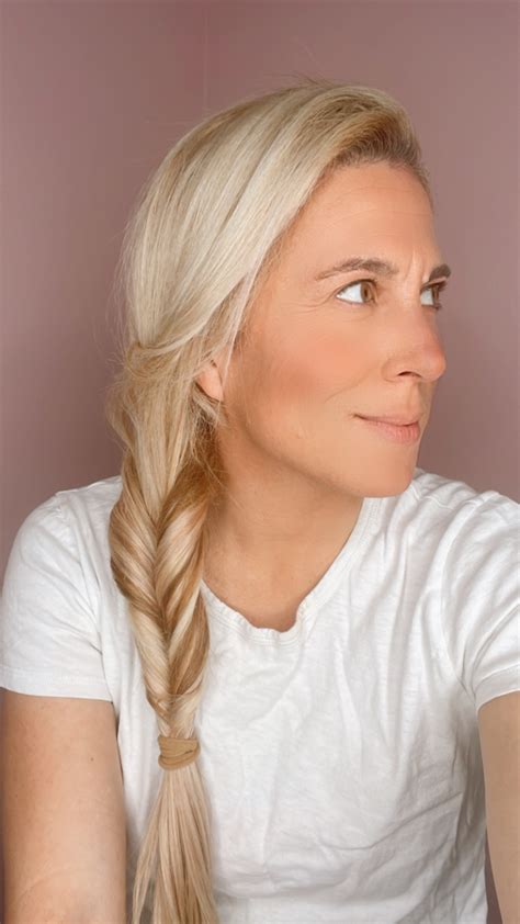 Easy Faux Fishtail Braid Hair Tutorial - Stylish Life for Moms