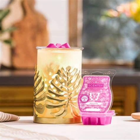 Scentsy Warmer Of The Month Luxe Leaves And Aloha Orchid Scent For May 2023