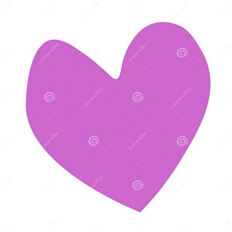 Vector Big Pink Heart Love Sign Symbol Cute Graphic Object Flat