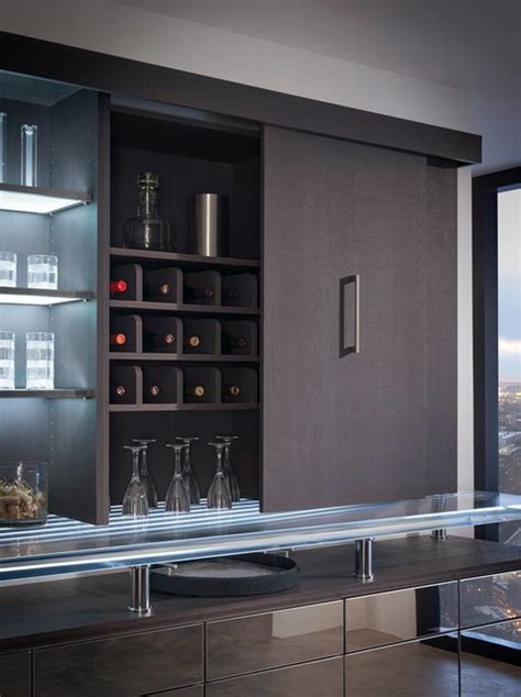 Cabinet Wine Storage Minimalistisch Hausbar Houston Von K N