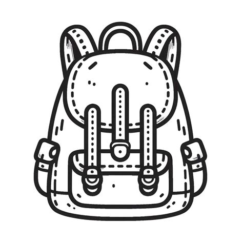 Mochila Desenho Para Colorir - 6