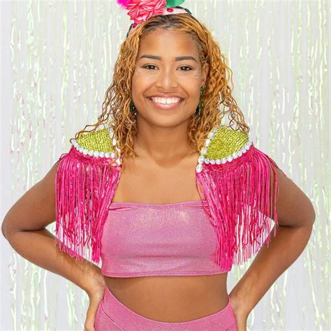 Conjunto Carnaval Top E Hot Pants Rosa Pink Glitter P Elo