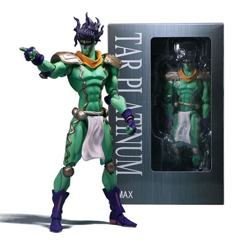 Anime Jojos Bizarre Adventure Figures Star Platinum Kujo Jotaro Action Figure Collection