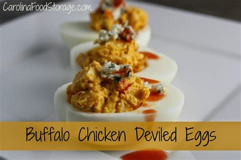 Buffalo Chicken Deviled Eggs Carolina Food Storage