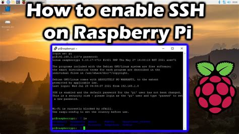 How To Enable SSH On Raspberry Pi YouTube