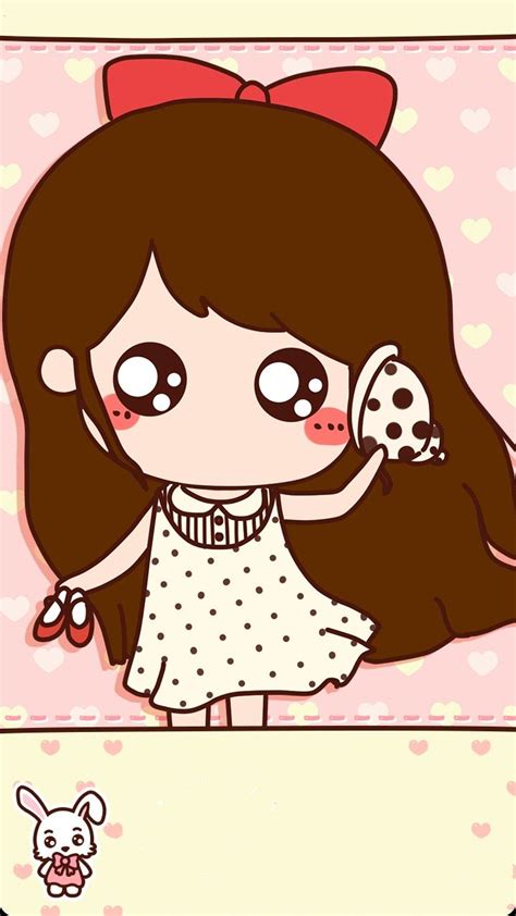 pin  chibi cute girly art chibi kitty