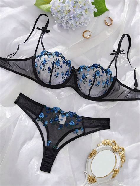 Pcs Set Romantic Cute And Sexy Lingerie Set SHEIN USA