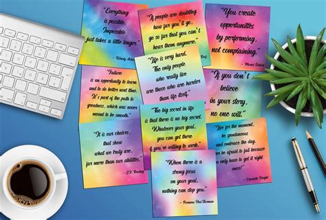 Printable Inspirational Note Cards Motivational Quote Printables ...