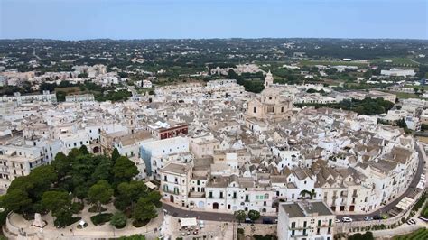 Aerial view of Locorotondo - Italy 25372580 Stock Video at Vecteezy