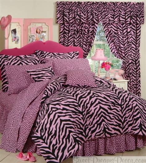 Pink Zebra Bedding Twin Twin Xl Full And Queen Sizes Zebra Print