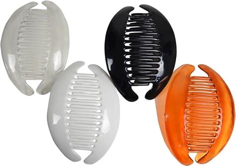 Set Of 4 Interlocking Banana Clips Hair Clincher Interlocking Two Sides