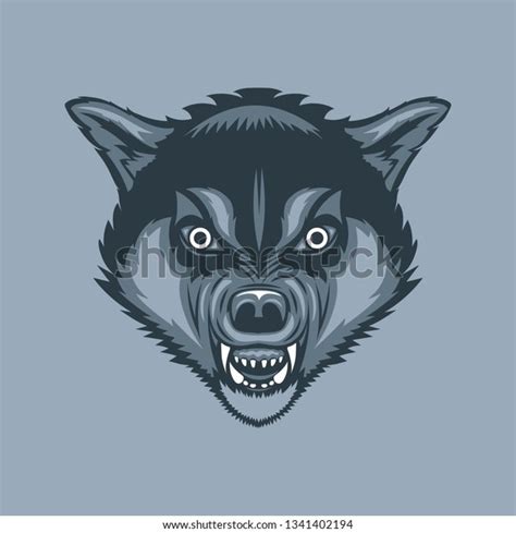 Evil Scary Wolf Monochrome Tattoo Style Stock Vector (Royalty Free) 1341402194 | Shutterstock