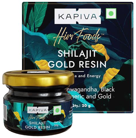 Kapiva Shilajit Gold Resin With Ashwagandha Black Musli Gokshura