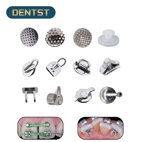 50pc Dentistry Dental Orthodontic Traction Hook Ceramic Composite