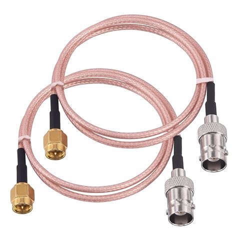 Urcianow Pcs Sma Male To Bnc Female Cable Cm Rg Coaxial Cable Low