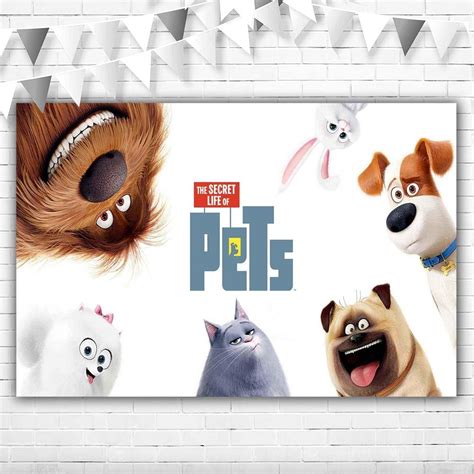 Telón de fondo The Secret Life of Pets de vinilo de 5 x 3 pies