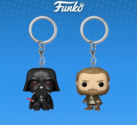 Funko Pop Keychain Star Wars Obi Wan Kenobi 2pk Darth Vader Obi