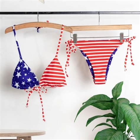 Swim American Flag String Bikini Poshmark