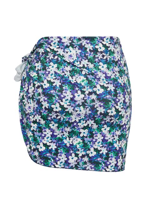 Trendyolmilla Curve Çok Renkli Çiçek Desenli Pareolu 2 li Set Büyük Beden Bikini Altı