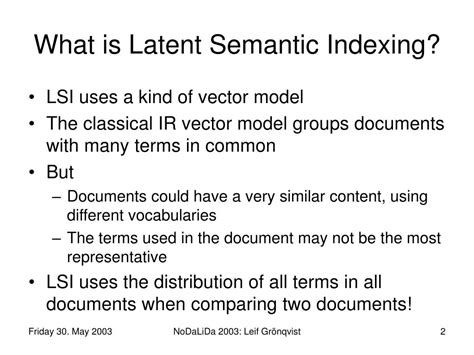 Ppt Latent Semantic Indexing And Beyond Powerpoint Presentation Free Download Id3828509