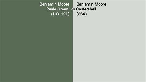 Benjamin Moore Peale Green Vs Oystershell Side By Side Comparison