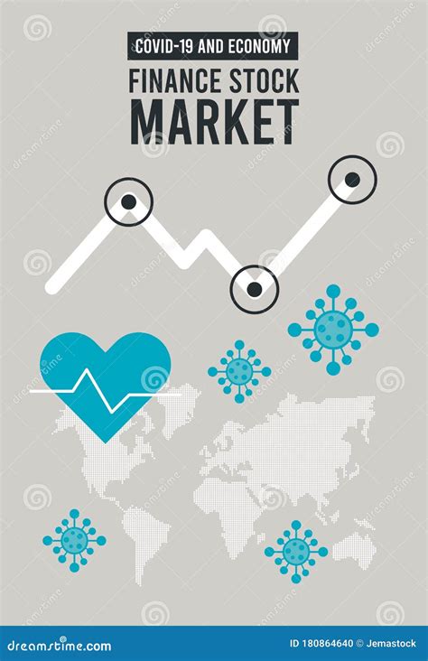 Economic Recession Infographic With Earth Planet Stock Vector