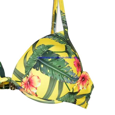 Sexy Floral Printing Bikini Two Piece Swimsuit Bathing Suits For Women Ruffles And Swim Price