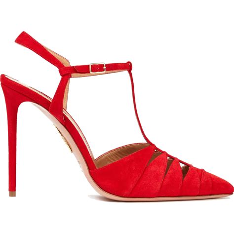 Aquazzura So Nude 105 Sandals In Lipstick Red Meghan Markle S Shoes Meghan S Fashion