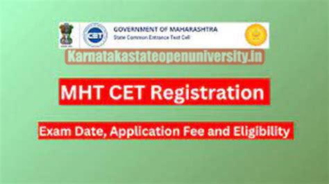 Mht Cet Registration 2024 Release Notification Download Online