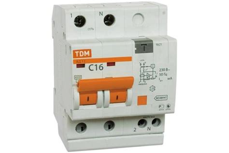 Дифавтомат АД12 2п, 40 А, 10 мА TDM SQ0204-0018 - выгодная цена, отзывы ...