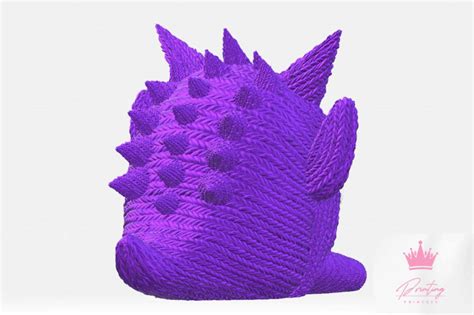 Stl File Knitted Gengar 🐉 ・3d Printer Model To Download・cults