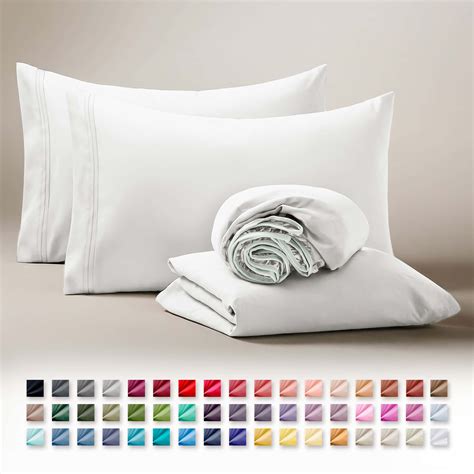 clara clark twin xl sheets set  series deep pocket twin xl sheet