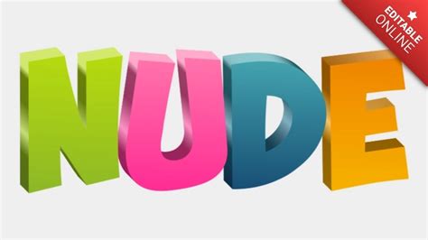 Nude Generador De Efectos De Texto