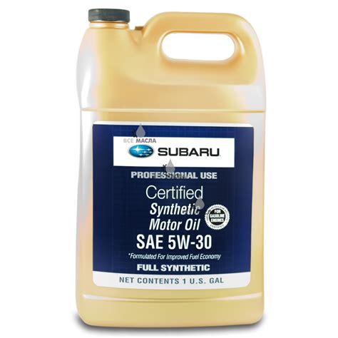Купить моторное масло Subaru Synthetic Motor Oil 5W-30 в СПб