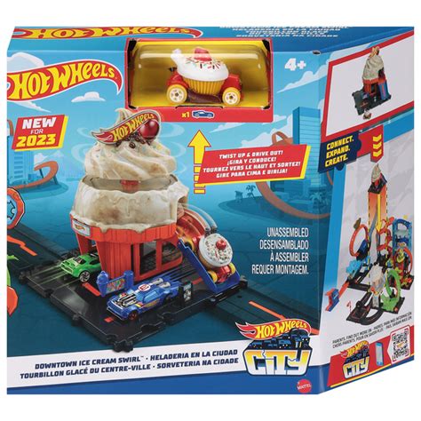 Save On Hot Wheels City Downtown Ice Cream Swirl Play Set Order Online Delivery Giant