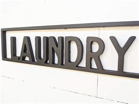Laundry Room Sign Laundry Room Word Cutout 12 Thick Etsy