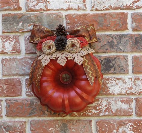 Bundt Pan Wreath Fall Wreath Fall Decor Autumn Decor Thanksgiving Decorations Repurposed