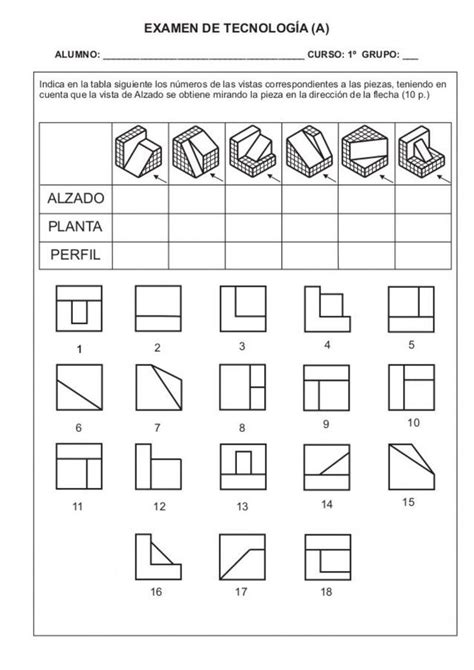 Ejercicio de vistas tabla 1 en 2021 Técnicas de dibujo Vistas dibujo