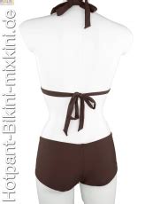 Bikini Hotpant Braun Braune Hotpant Bikinis Mixkini Beachwear