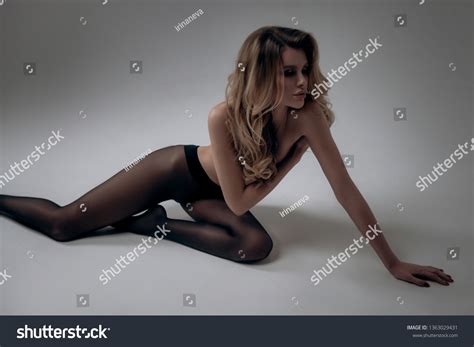 Beautiful Sexy Blonde Girl Posing Topless Stock Photo 1363029431 Shutterstock