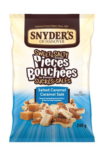 Snyders Of Hanover Sweet Salty Pretzel Pieces Salted Caramel 240 G