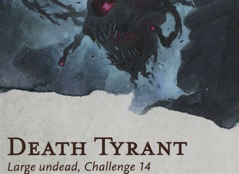 ghastly death tyrant card magic  gathering mtg cards