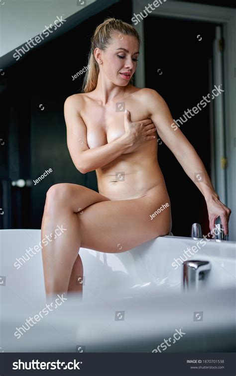 Beautiful Nude Woman Takes Bathroom Stock Photo 1870701538 Shutterstock