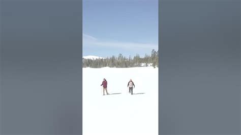 Hiked Across A Frozen Lake Youtube