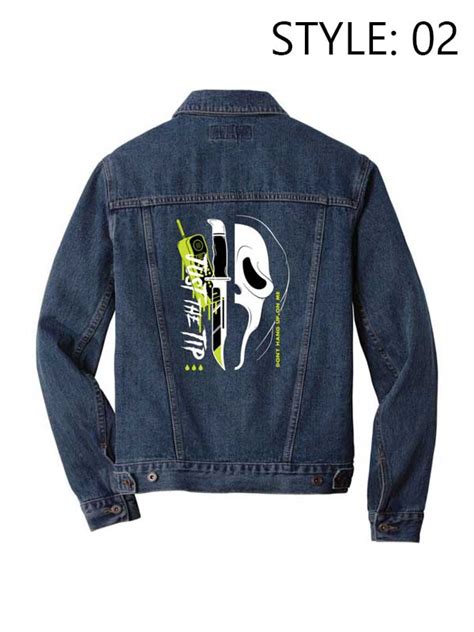 Scream Ghostface Denim Jacket Texas Jackets