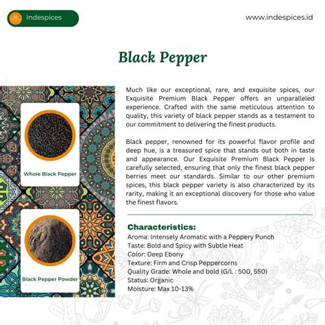 indespicesagronusantara blackpepper finestspices highquality
