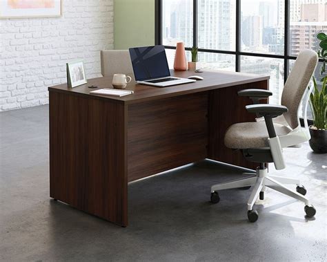 Affirm X Bowfront Executive Desk Noble Elm