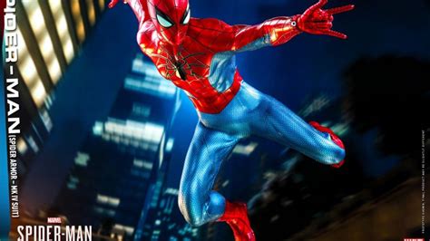 Marvel S Spider Man Ps Spider Armor Mk Iv Suit Figure By Hot Toys The Toyark News