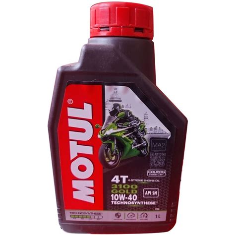 Motul 4T 3100 Gold 10W 40 Oil Bottle Of 1 Litre Grade Technosynthese